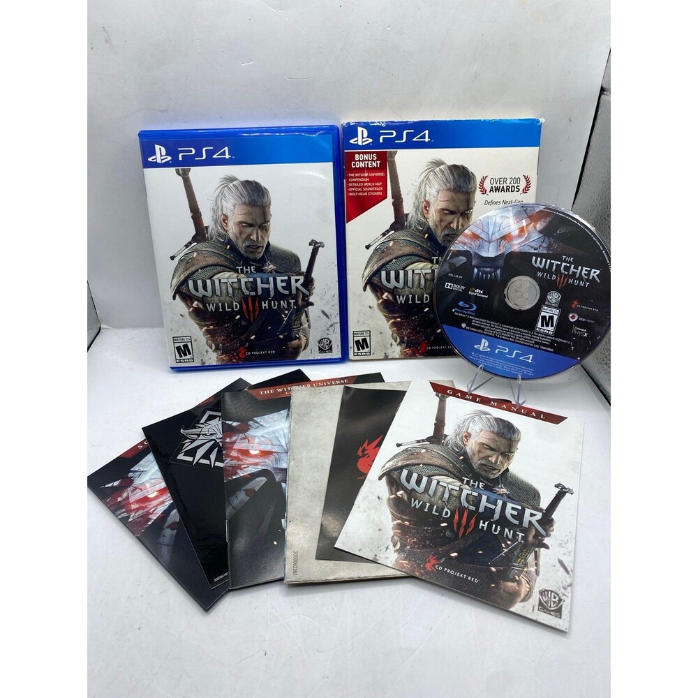 The Witcher 3: Wild Hunt PlayStation 4 CIB with Map slip cover